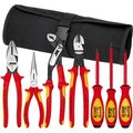 Knipex KNIPEX® 9K 98 98 26 US 7 Pc Pliers / Screwdriver Insulated Tool Set 1,000V, Nylon Pouch 9K 98 98 26 US
